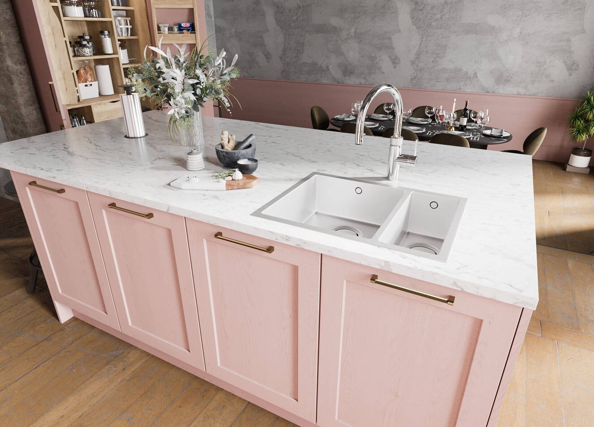Should You Have a Sink or Hob On Your Kitchen Island? — Herringbone