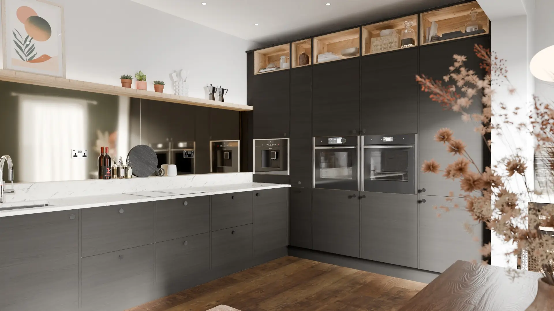 Walnut Woodgrain Kitchens