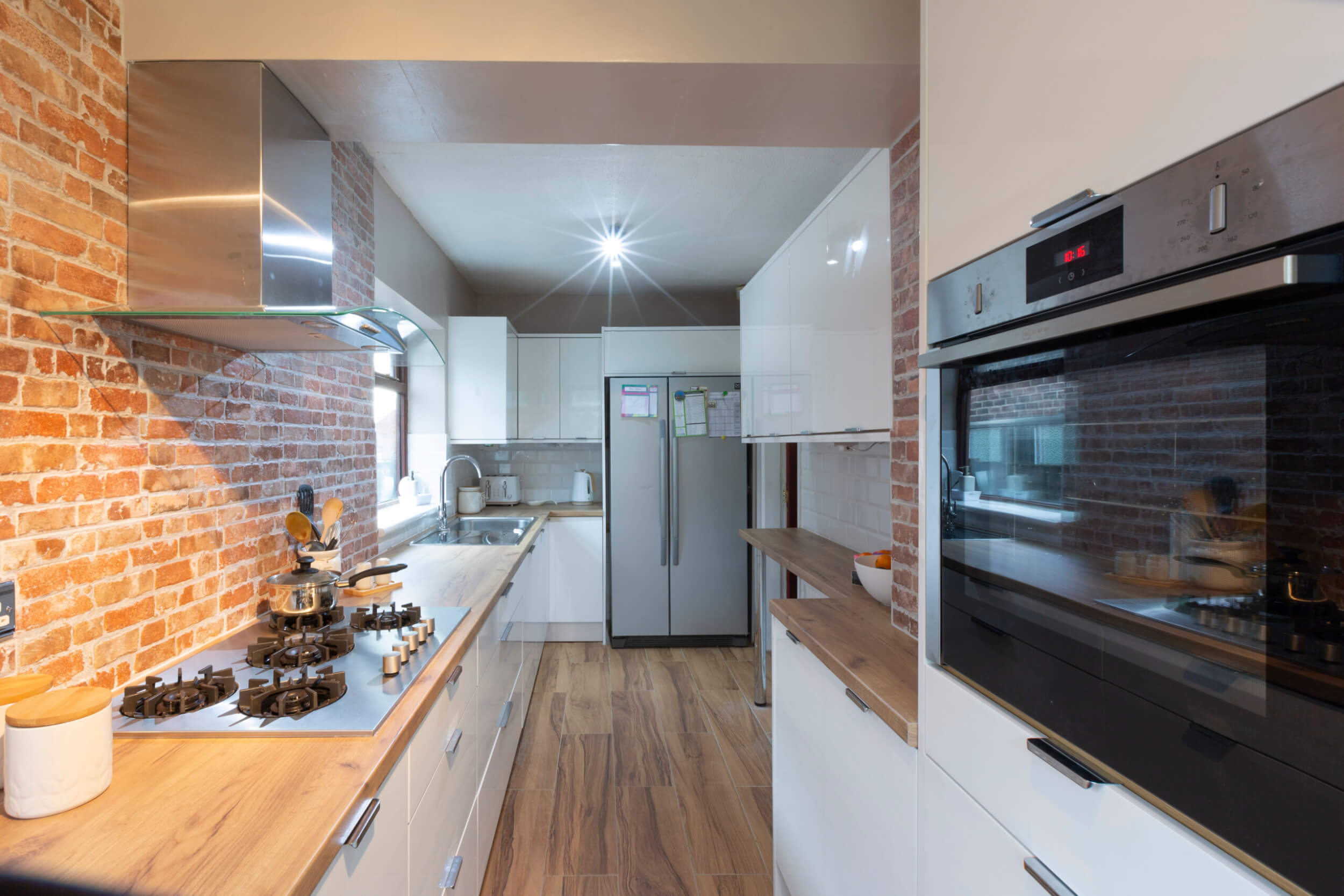 white kitchen cabinet