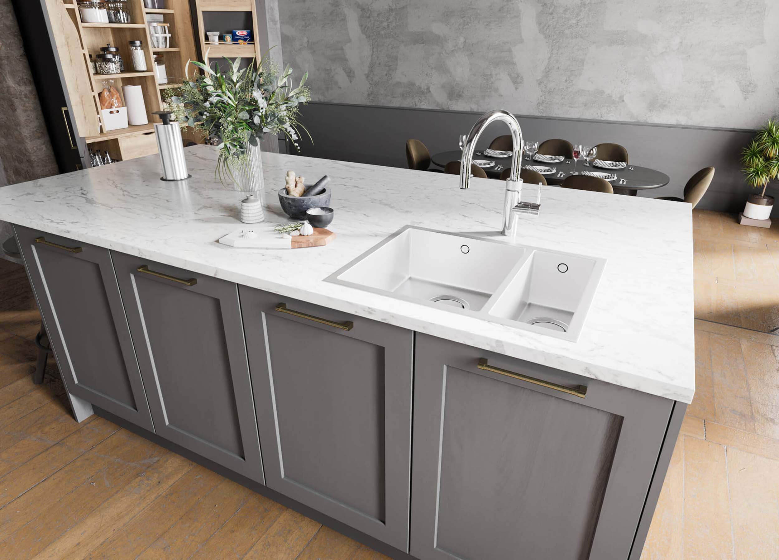 Light grey kitchens