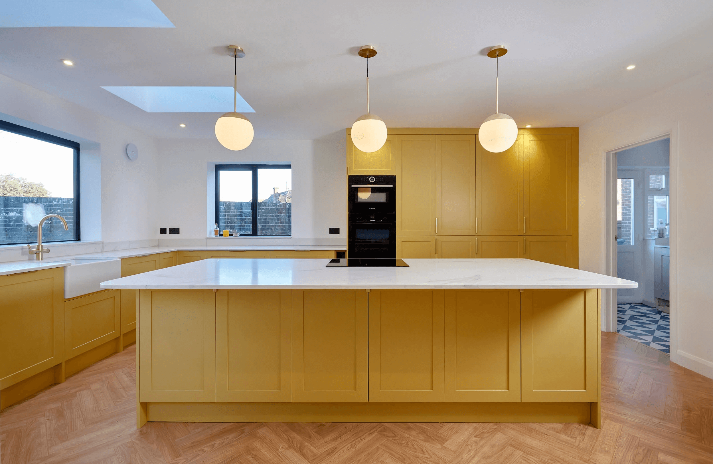 Jennie & Adam's Bespoke Yellow Kitchen